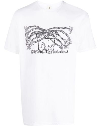 WESTFALL T-Shirt mit grafischem Print - Weiß
