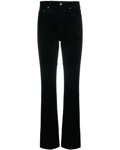 Polo Ralph Lauren Pantalon droit à taille haute - Noir