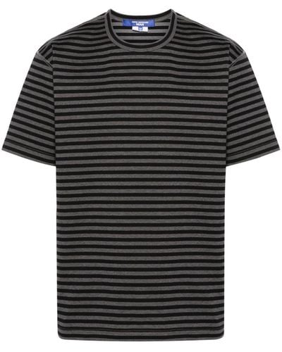 Junya Watanabe Striped Jersey T-shirt - Black