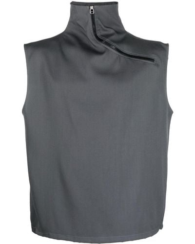 OAMC High-neck Virgin-wool Vest - Grey