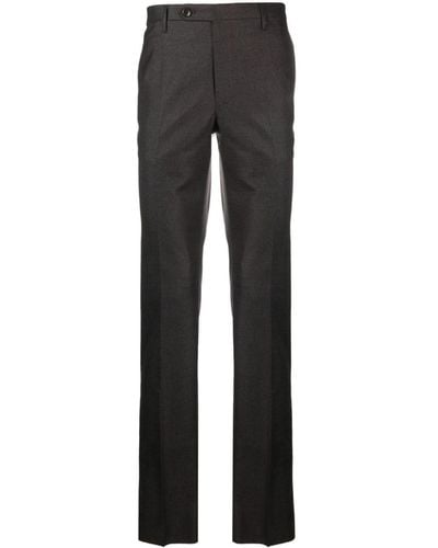 Rota Pressed-crease Tailored Pants - Black