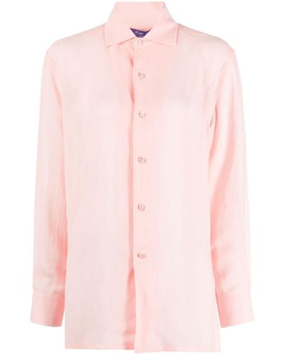 Ralph Lauren Collection Spread-collar Button-fastening Shirt - Pink