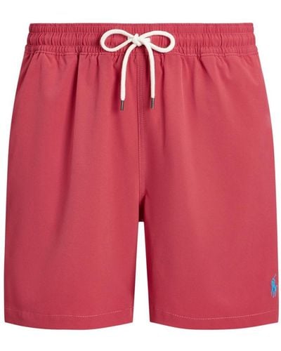Polo Ralph Lauren Polo Pony Swim Shorts - Red