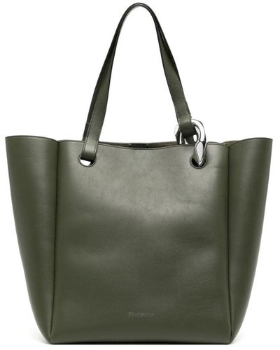 JW Anderson Large Chain Cabas Tote Bag - Green