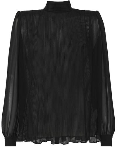 FRAME Blusa plissettata - Nero