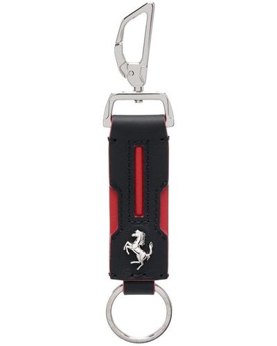 Off-White x AC Milan logo-plaque keyring - Silver