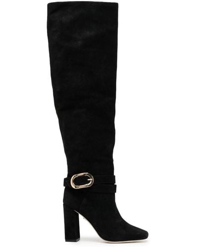 Dee Ocleppo Samantha 95mm Knee-high Suede Boots - Black