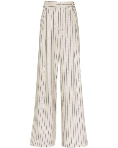 The Mannei Ludvika Wide-leg Trousers - White