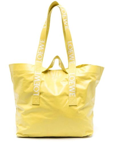 Loewe Fold Shopper Tote Bag - Yellow