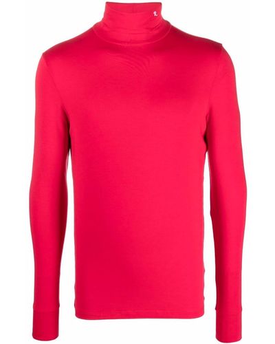 Raf Simons Roll-neck Long-sleeve T-shirt - Red