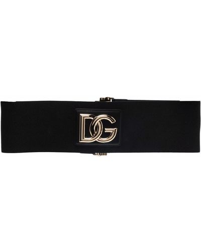 Dolce & Gabbana Logo-buckle Belt - Black