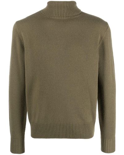 Herno Roll-neck Wool Knit Sweater - Green