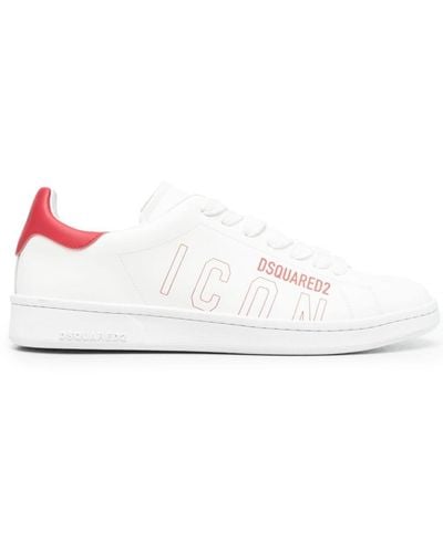 DSquared² Maple-leaf Low-top Sneakers - White