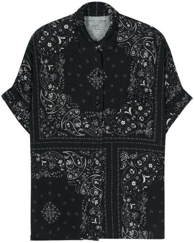 Majestic Filatures Paisley-print Shirt - ブラック