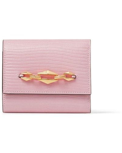 Jimmy Choo Marinda Chain-detailing Leather Wallet - Pink