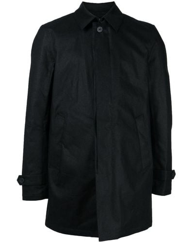 Herno リネンシャツジャケット - ブラック