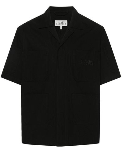 MM6 by Maison Martin Margiela 6-pocket Short-sleeve Shirt - Black