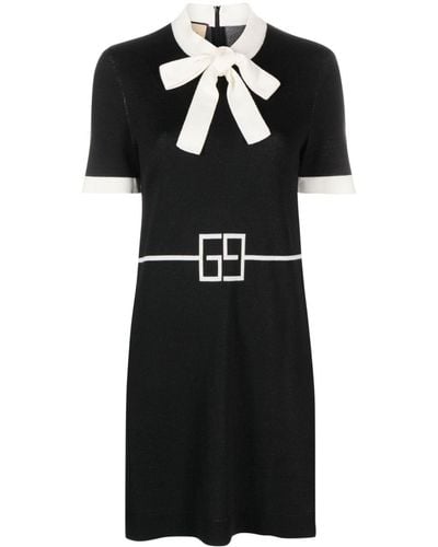 Gucci Mini-jurk Met GG-logo - Zwart