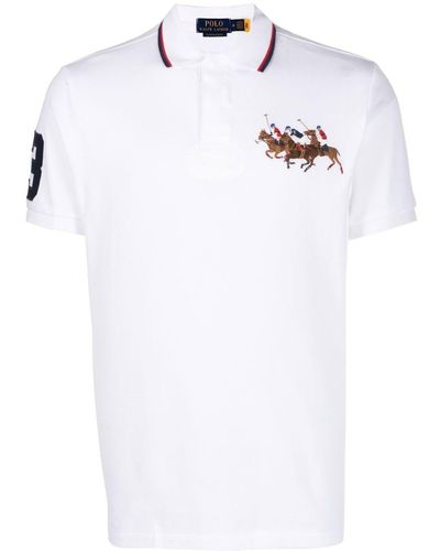 Polo Ralph Lauren Poloshirt mit Dreifach-Pony - Weiß