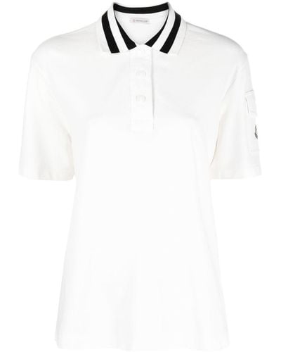 Moncler Cotton Polo Shirt - White
