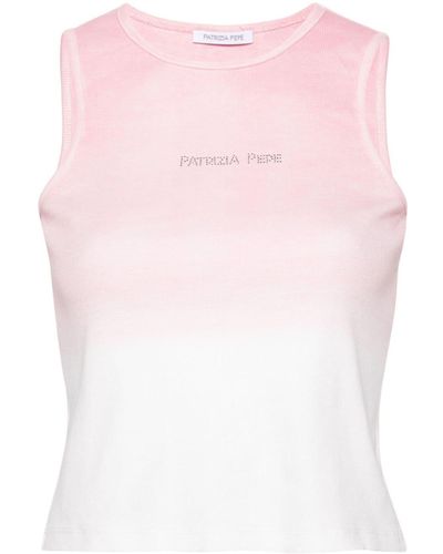 Patrizia Pepe Gradient-effect Ribbed Top - Pink