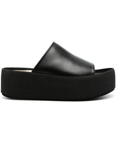 Paloma Barceló Minsi Leather Sandals - Black
