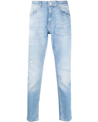 Tommy Hilfiger Tief sitzende Slim-Fit-Jeans - Blau