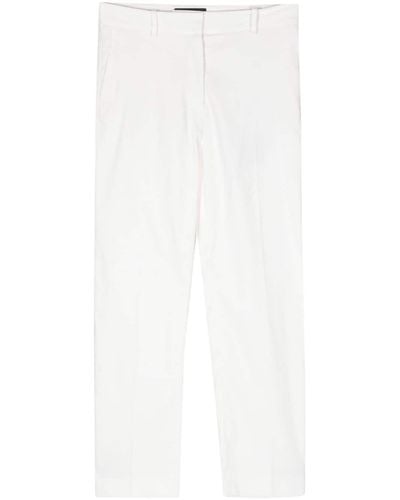 JOSEPH Coleman Cropped Trousers - White