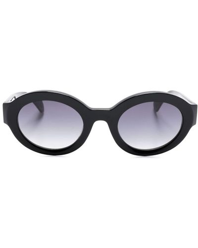 Gigi Studios Cosima Oval-frame Sunglasses - Blue
