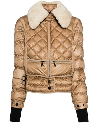 3 MONCLER GRENOBLE Chaviere quilted down jacket - Braun