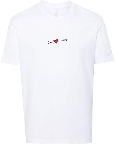Neil Barrett Cupid logo-appliqué T-shirt - Weiß