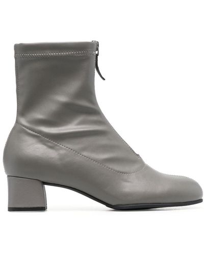 Camper Katie Zipped-up Ankle Boots - Gray