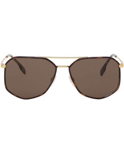 Burberry Geometric Tinted Sunglasses - Brown