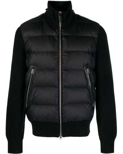 Tom Ford Quilted Zip-up Jacket Black