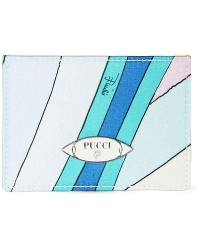 Emilio Pucci Iride-print Card Holder - Blue
