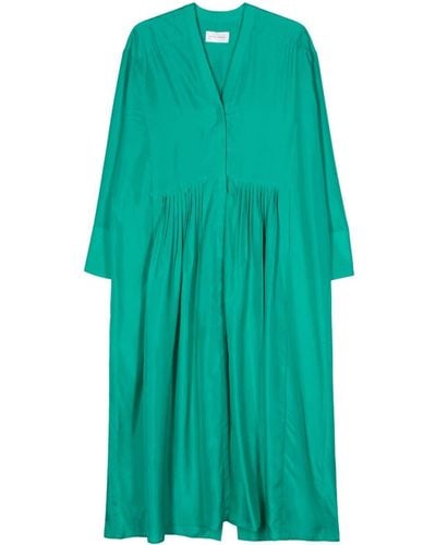 Christian Wijnants Dahara Pleat-detail Dress - Green