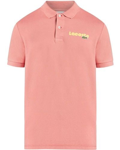 Lacoste Logo Embroidered Logo - Pink