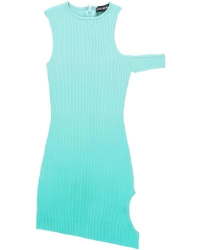 David Koma Asymmetrische Mini-jurk - Blauw