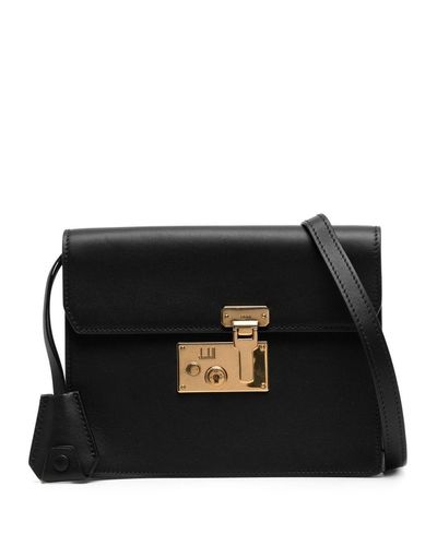 Dunhill Leather Shoudler Bag - Black