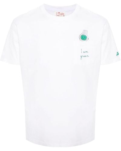 Mc2 Saint Barth Austin Cotton T-shirt - White