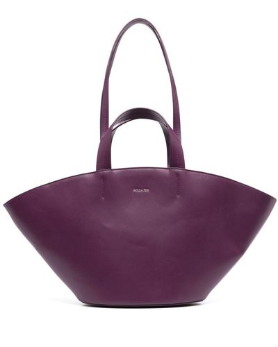 Patrizia Pepe Bolso shopper con asas dobles - Morado