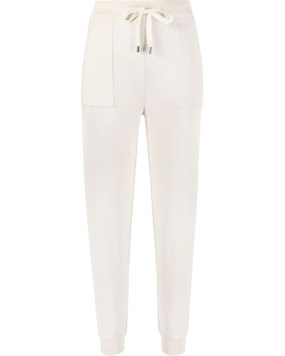 Malo Drawstring-waist Tapered Pants - White