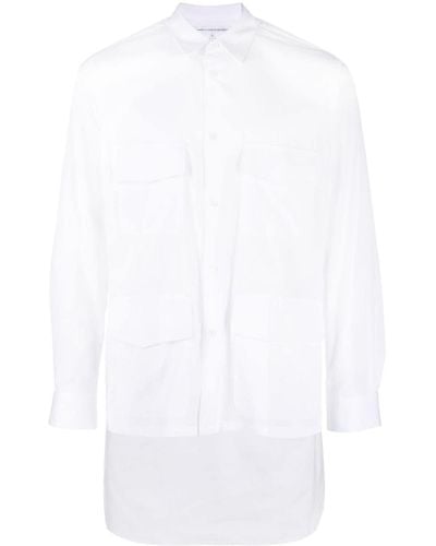Comme des Garçons Cargo Cotton Shirt - White