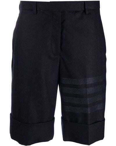 Thom Browne Side-stripe Tailored Shorts - Blue