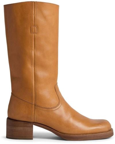 DSquared² Knee-high Leather Boots - Brown