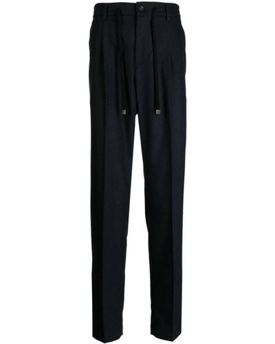 Peserico Pantalones ajustados con cordones - Negro