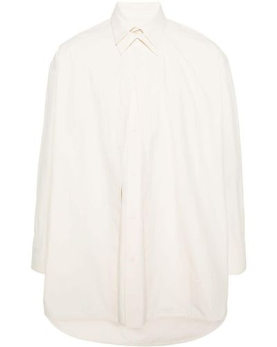 Jil Sander Layered cotton shirt - Weiß