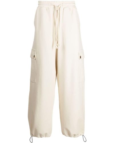 FIVE CM Multi-pocket Drawstring Track Trousers - White