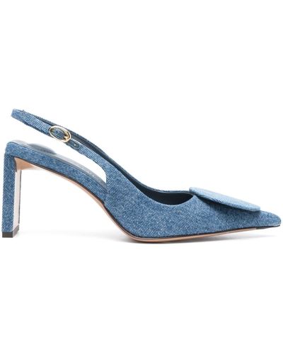 Jacquemus Zapatos Les Slingbacks Duelo Hautes con tacón de 85 mm - Azul