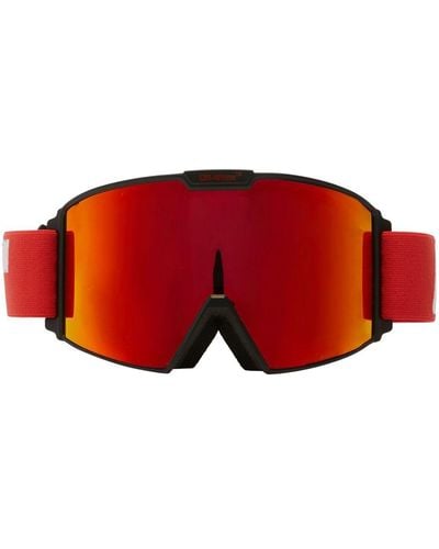 Off-White c/o Virgil Abloh Red Gradient Mirrored goggle Sunglasses - Unisex - Polyamide/polyester/rubber